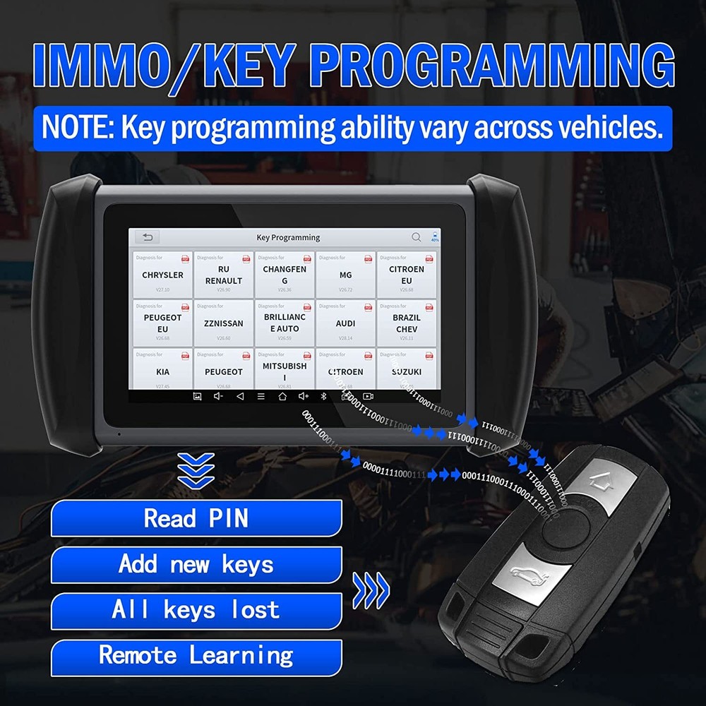 XTOOL IP616 Automotive Full System OBD2 Scanner Diagnostic Tool Key Programmer