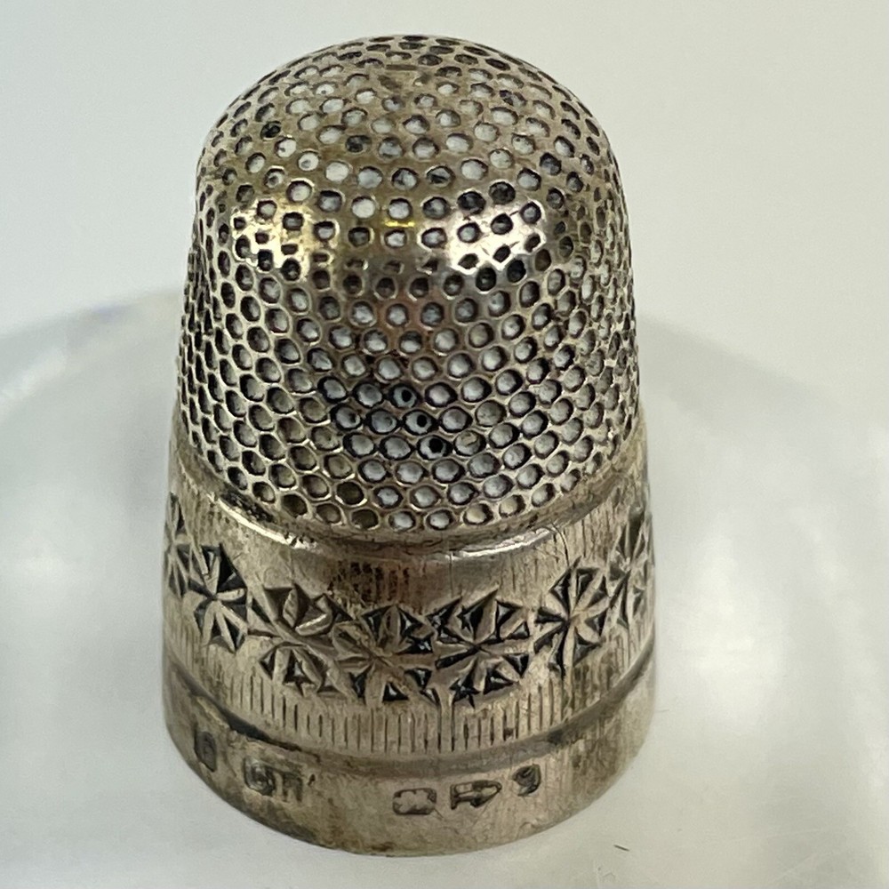 Antique Solid Silver Thimble Size 6 Charles Horner 1893 2.4cm 5.7g