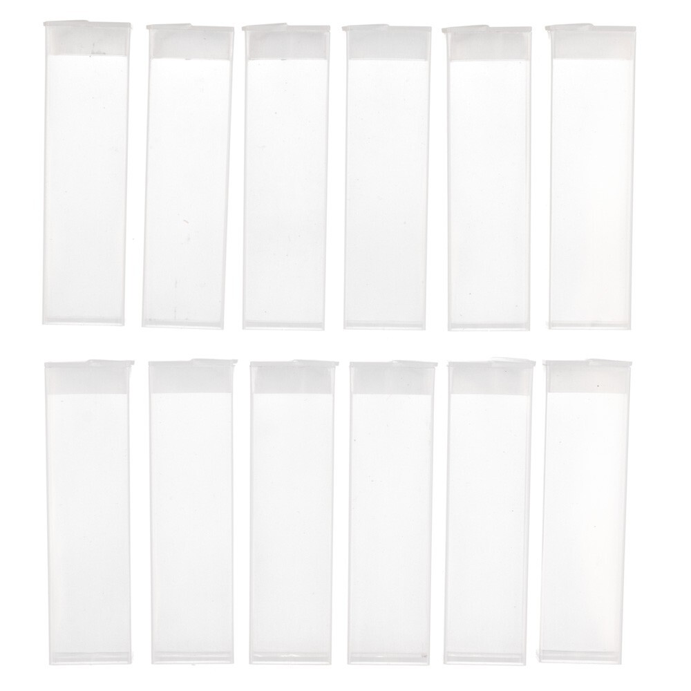 Craft County FlipTop Storage System Box | 12 Clear Plastic Organizing Containers