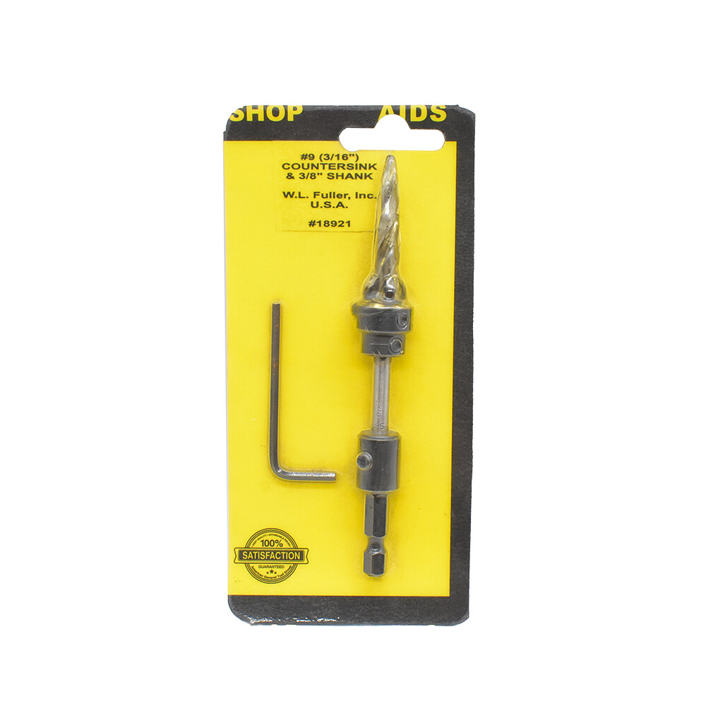 #9 Complete Countersink W/Taper Drill & Quick-Change 1/4" Hex Shank Adapter