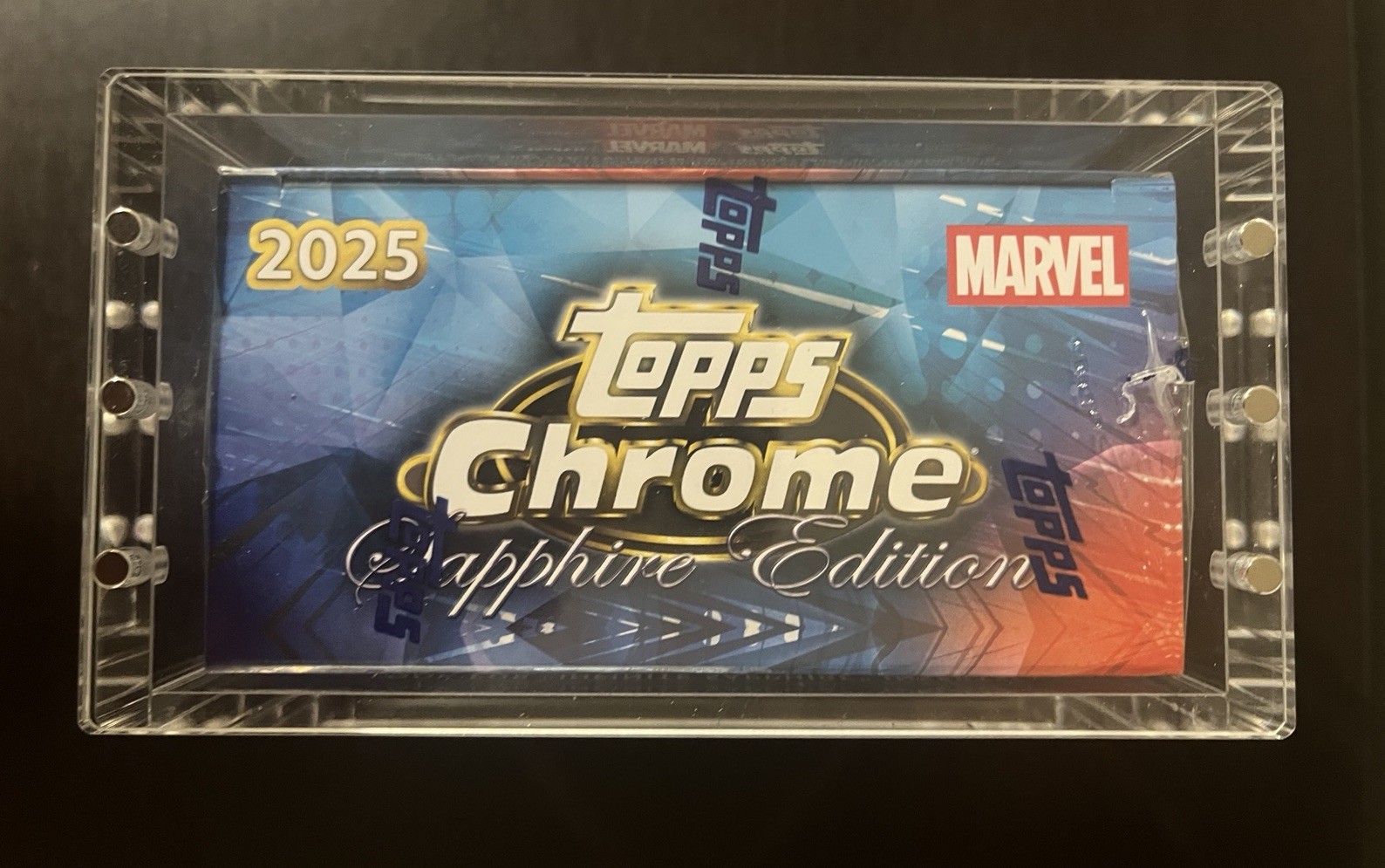 Acrylic Display Case Magnetic Lid FITS 2025 Topps Chrome VeeFriends Sapphire Box