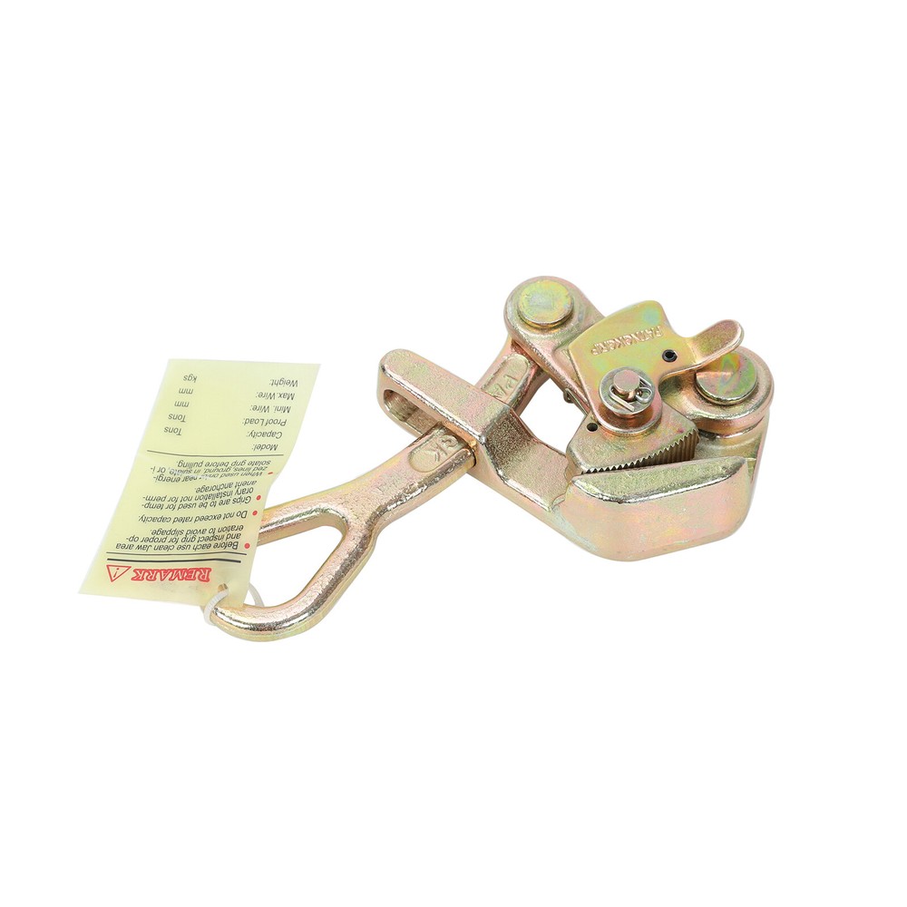 2204 Lbs 1 Ton Cable Wire Rope Haven Grip Pulling Puller Alloy steel Cable Grip