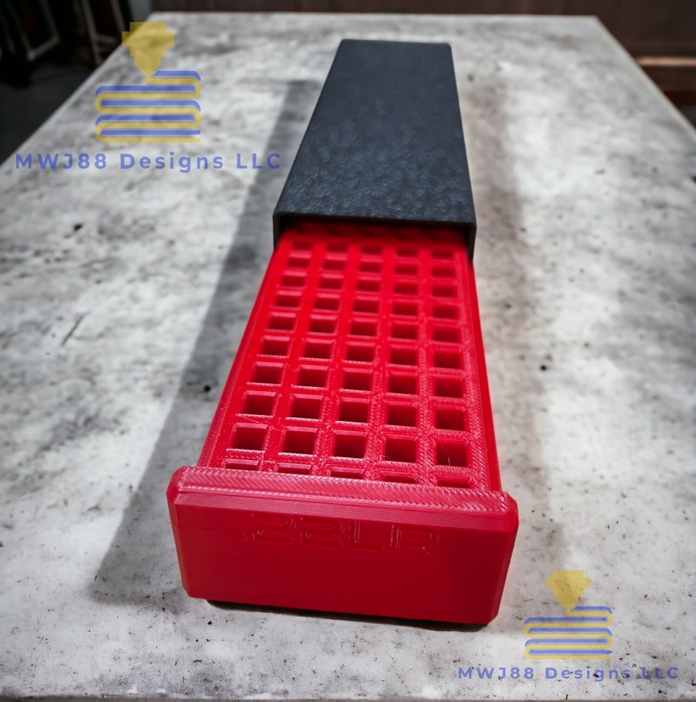 Multi Color Sliding .22lr Ammo Storage Box Case - 100rd Round - Multiple Colors!