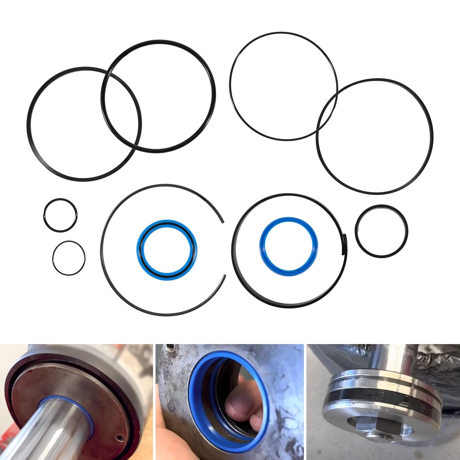 4.5" Bore x 1.75" Rod Cylinder Hydraulic Log Splitter Cylinder Rebuild Seal Kit