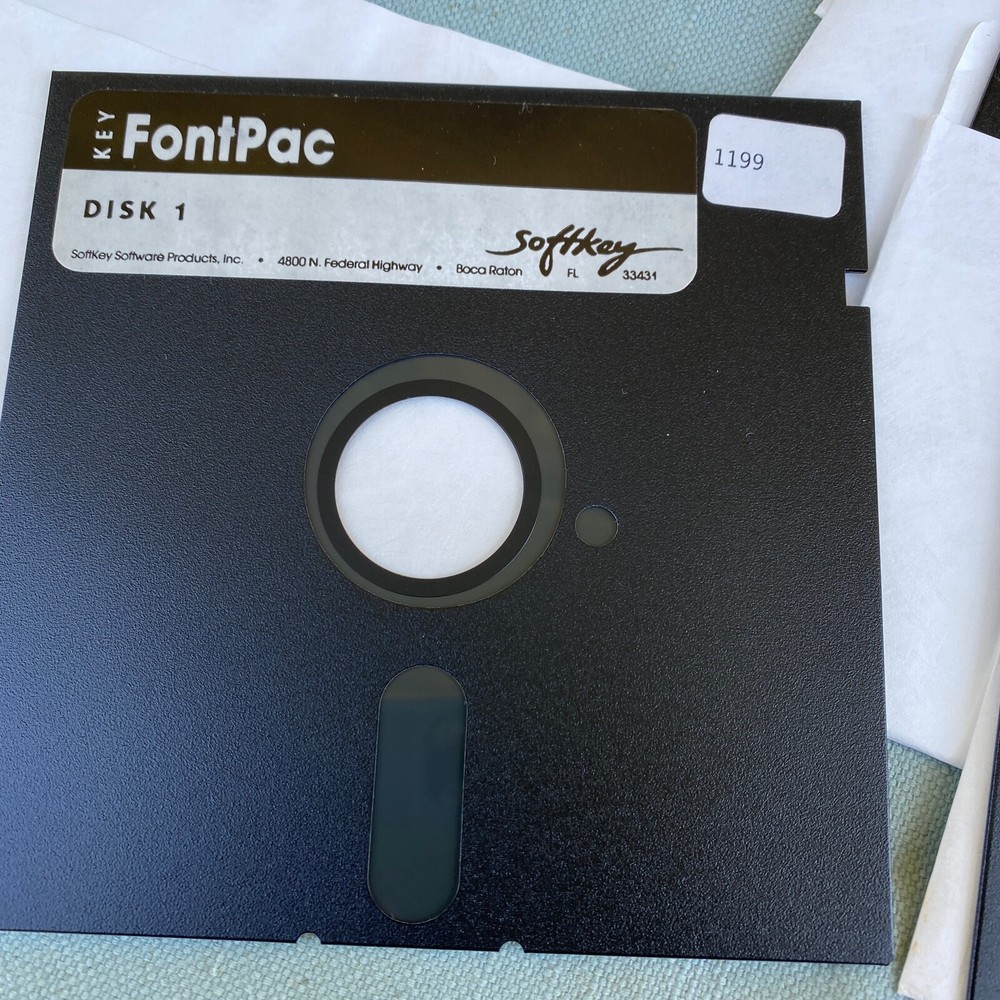 Software Softkey Form Designer Plus For DOS FontPac Computer 5.25” Floppy VTG