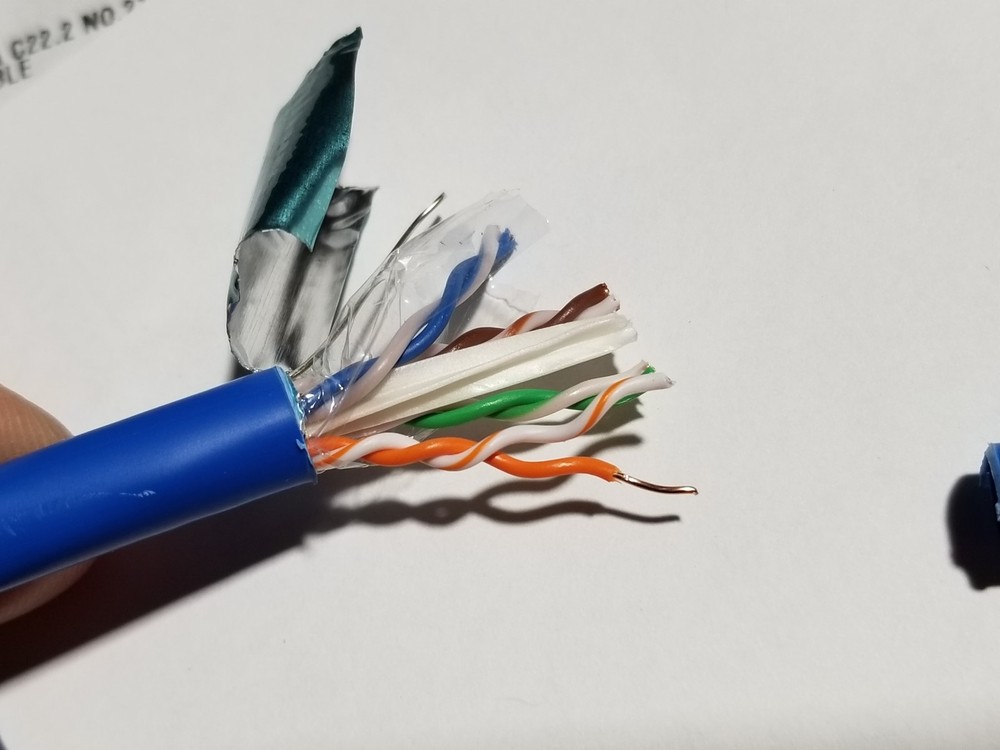 Commscope CS34R 23/4P Cat6 F/UTP WebTrak Riser Shield Network Cable Blue /100ft