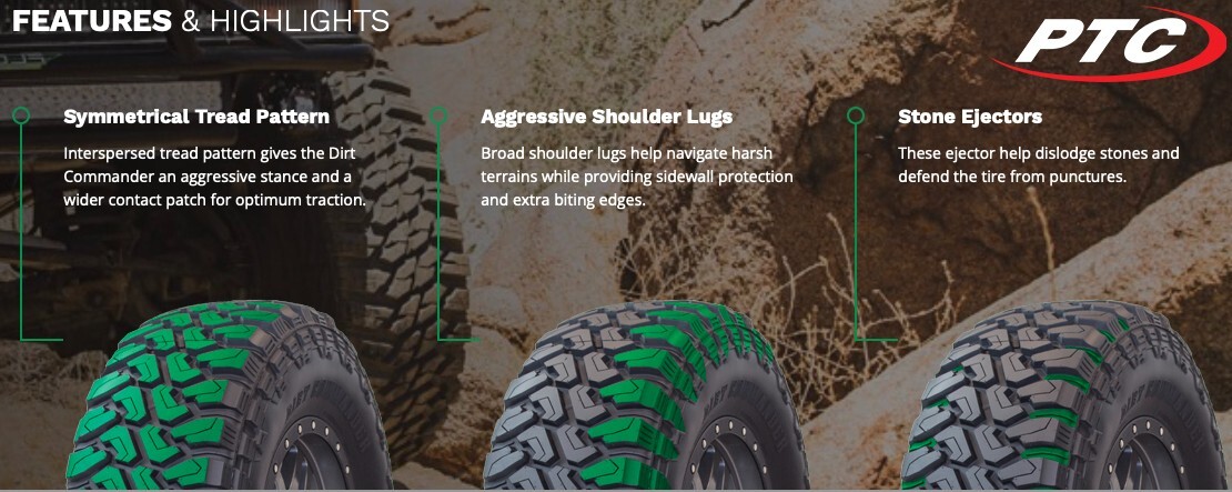 4 NEW 33x12.50R15 Centennial Dirt Commander M/T Mud Tires MT 33 12.50 15 R15