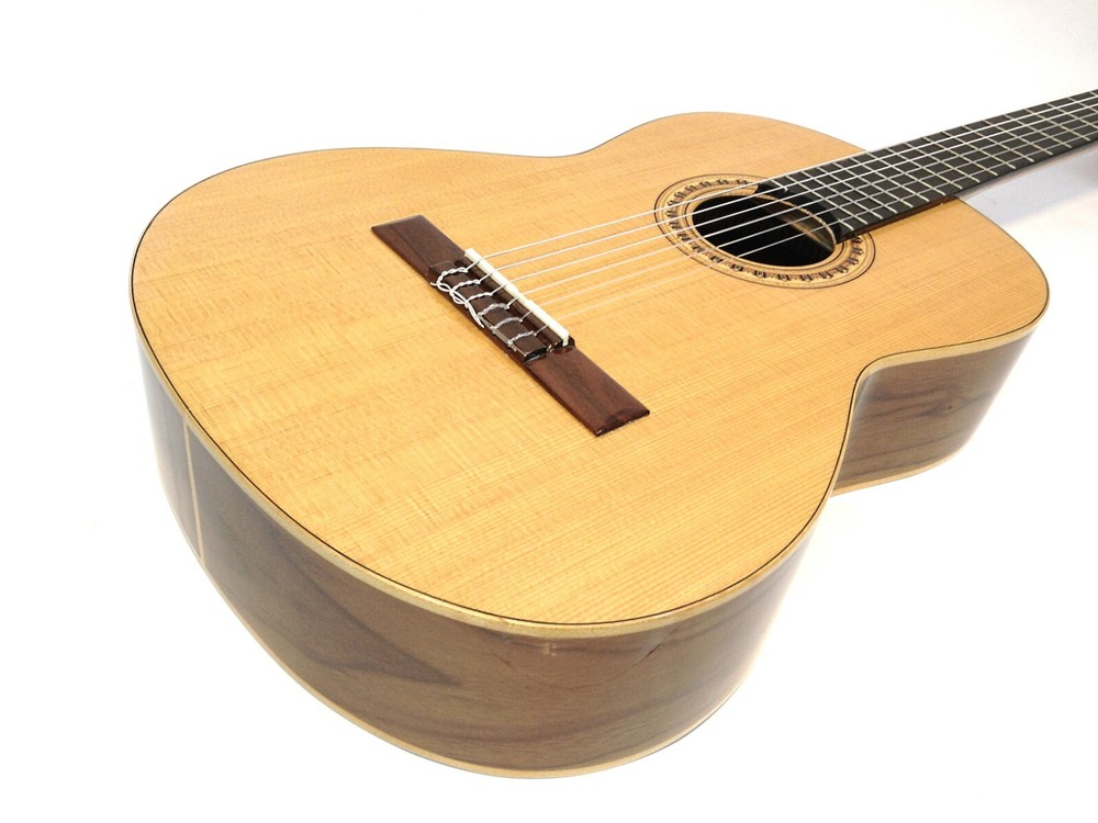 Miguel Rosales #10 Solid Spruce Top Classical Guitar +Black Lockable Hard Case