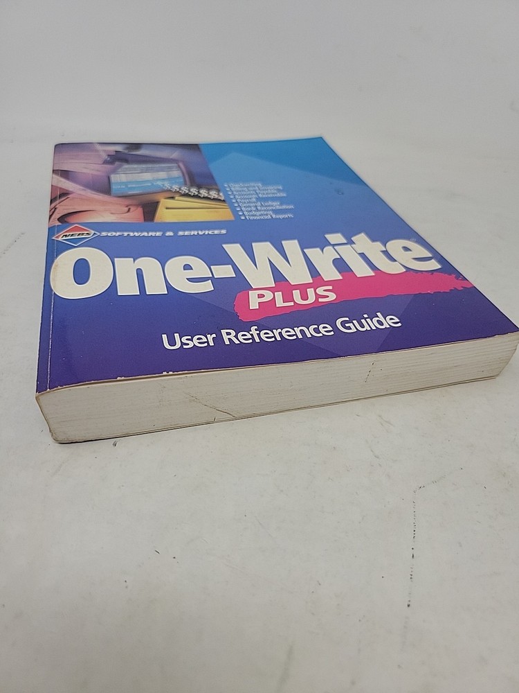 Nebs One-write Plus User Reference Guide Software And Services Manual
