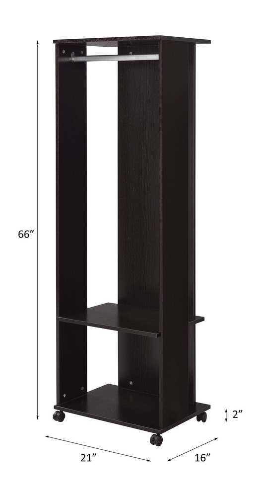 Kolen Espresso Finish Hall Tree