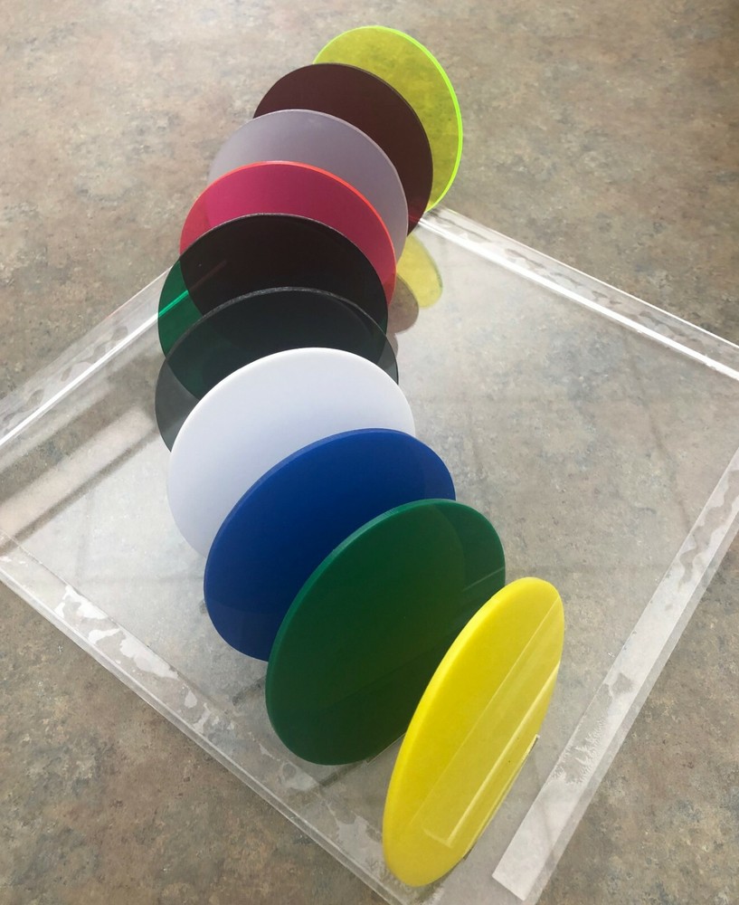 MIRROR Acrylic Plexiglass 1/8" Plastic Sheet Circle Round Diameter