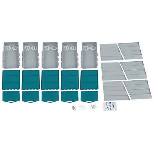 Chicken Laying Box Modern 5-Compartment Chicken Nesting Box with Egg Collection