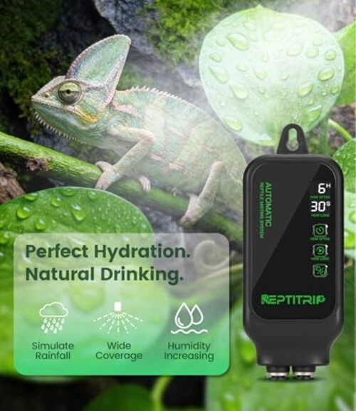 Reptile Mister System with Timer, Reptile Humidifiers Automatic,