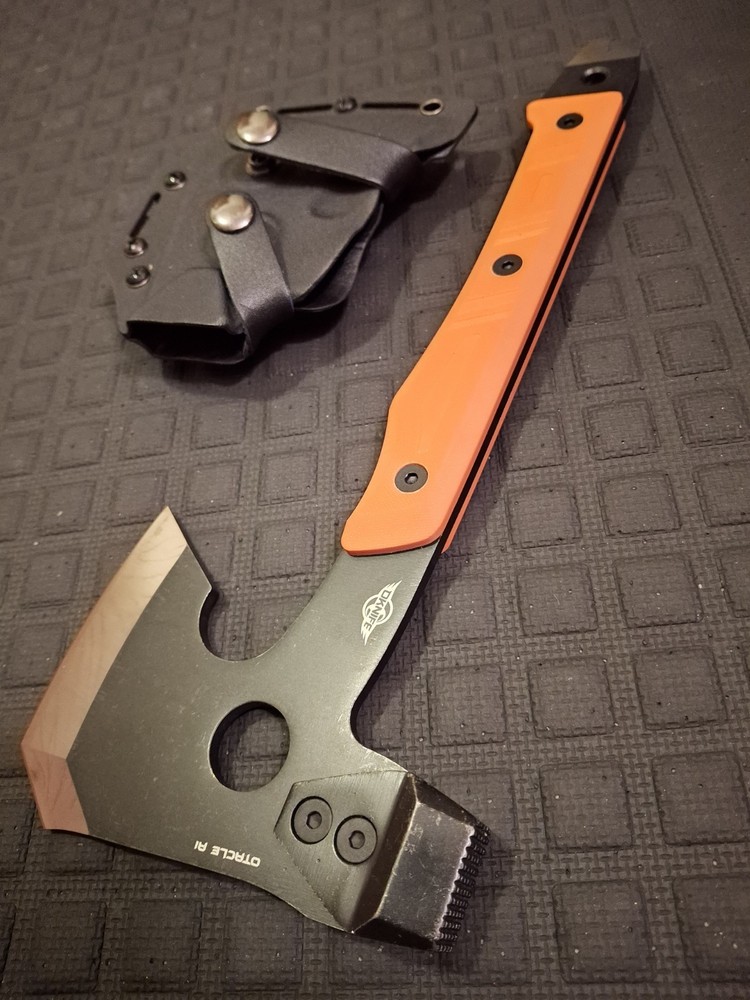 Multi Tool Camp Hatchet, Utility Survival Tool, Axe, Hammer, Crow Bar