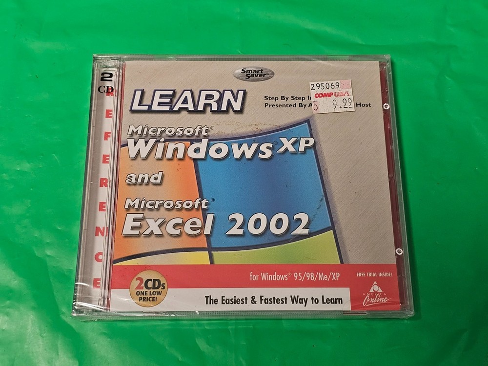 Learn Microsoft Windows XP And Microsoft Excel 2002 PC New Sealed