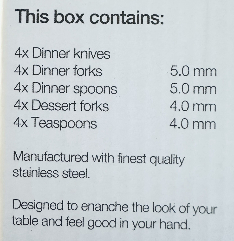 Brandani DIAMOND Stainless Flatware Silverware 20 New
