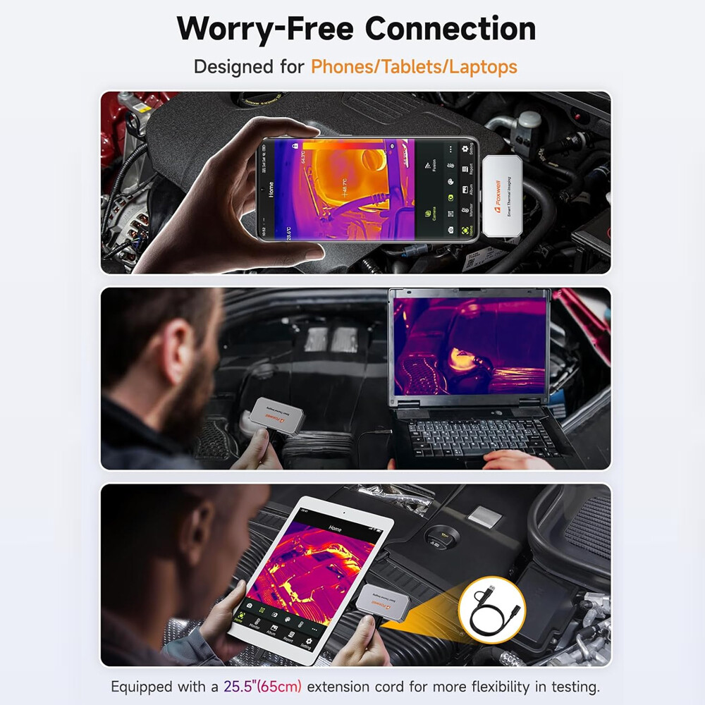 RT100 For Android 256 x 192IR High Resolution Dual-Camera Thermal Imaging Camera