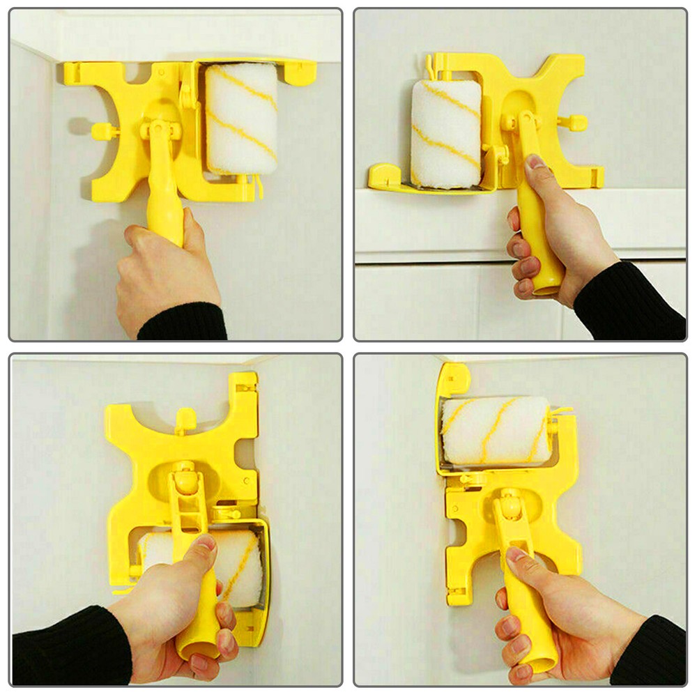 Multifunctional Clean-Cut Paint Edger Roller Brush Safe Tool for Wall Ceiling US