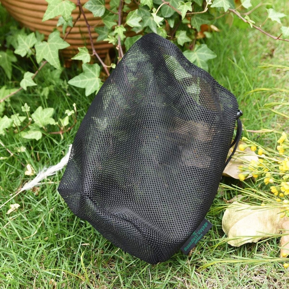 Durable 5-Piece Nylon Mesh Stuff Sack Set with Locking Drawstring for Travel