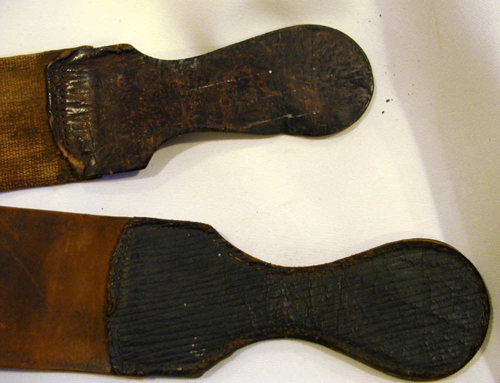 Antique Leather Razor Honing Strap Strop Barbers Razor Sharpener