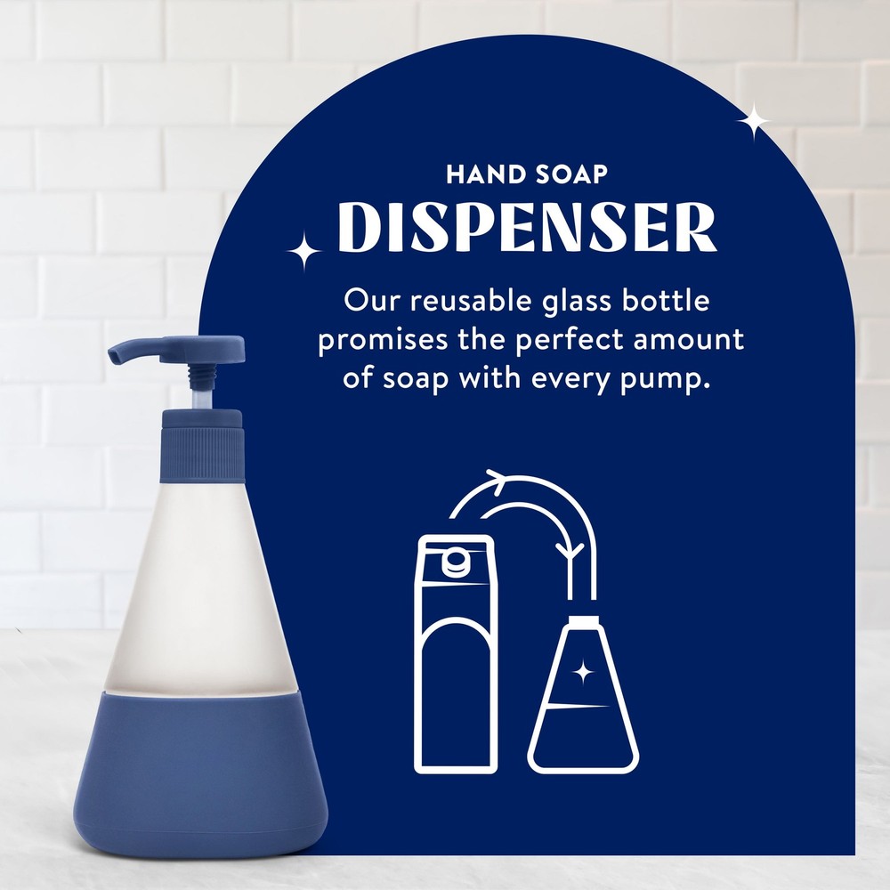 Refillable Liquid Hand Soap Dispenser- Midnight Blue - 12 Oz