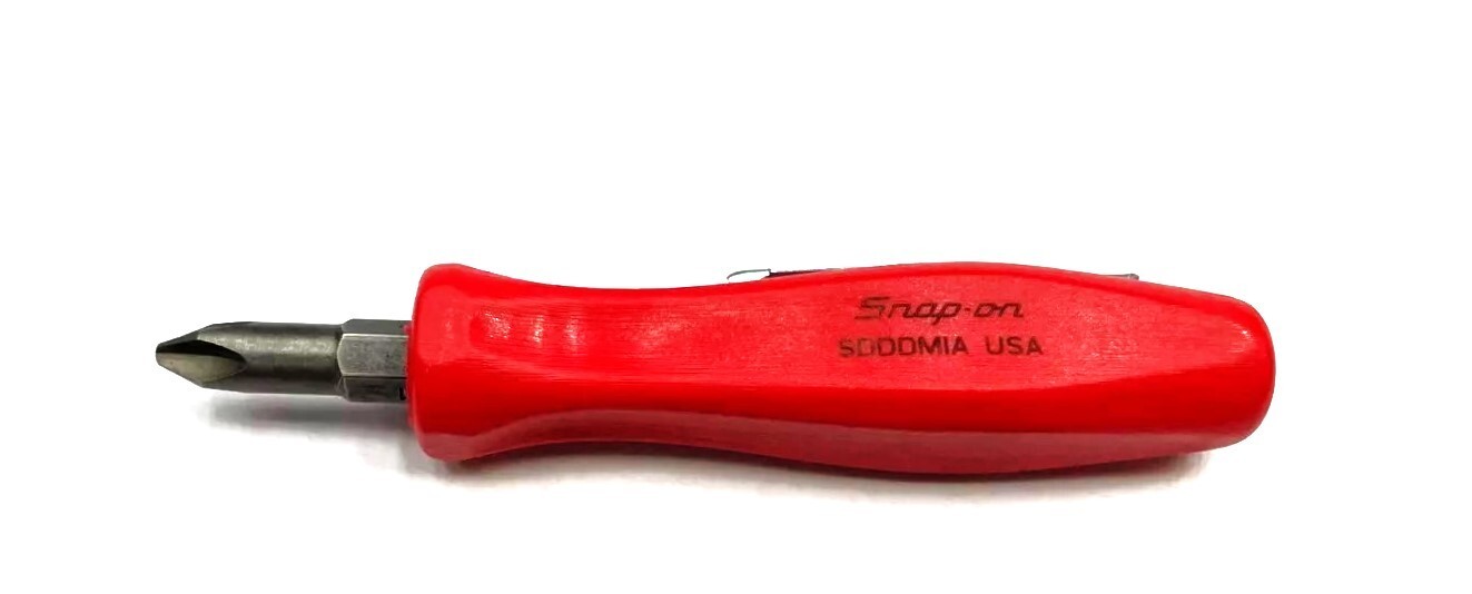 *NEW* Snap-on Pocket Screwdriver SDDDM1AR Reversible Tip *RED* BRAND NEW!