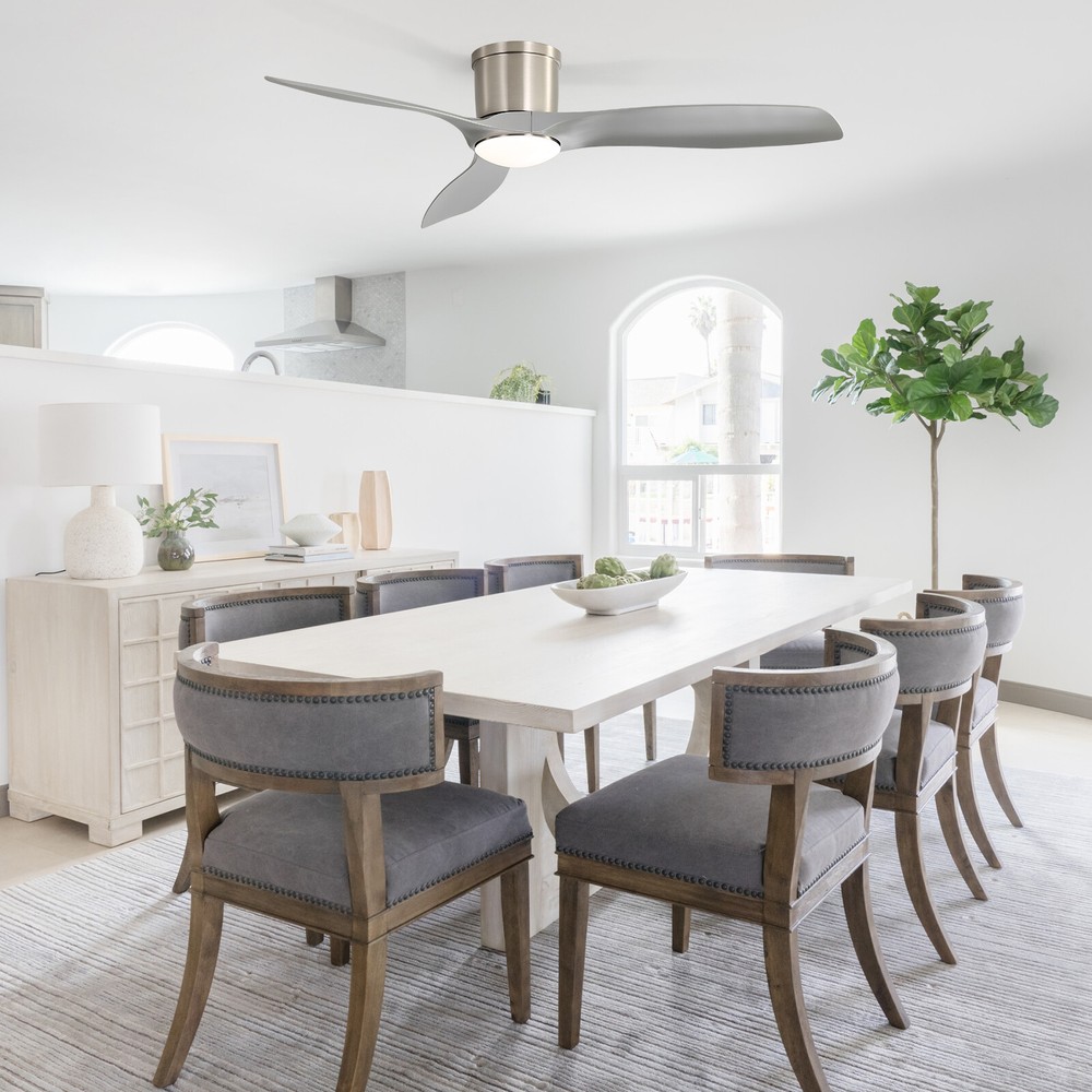 Sofucor Smart 52in Ceiling fan w/ Dimmable LED Voice/APP/Remote Control 6 Speed