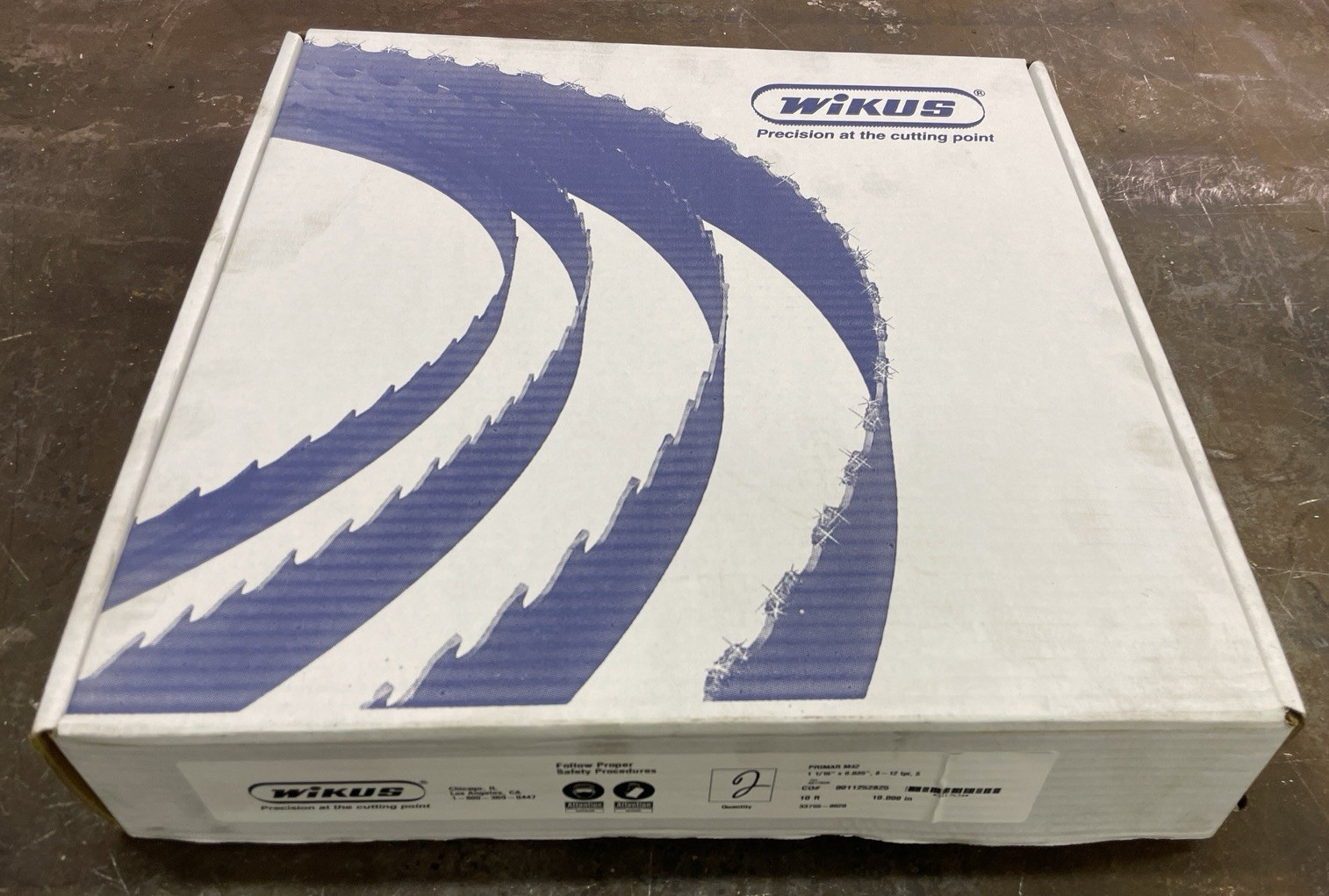 (130") 10'-10" x 1-1/16" -.035, 8-12 tpi Wikus M42 Bi-Metal Band Saw Blade 2 Pcs