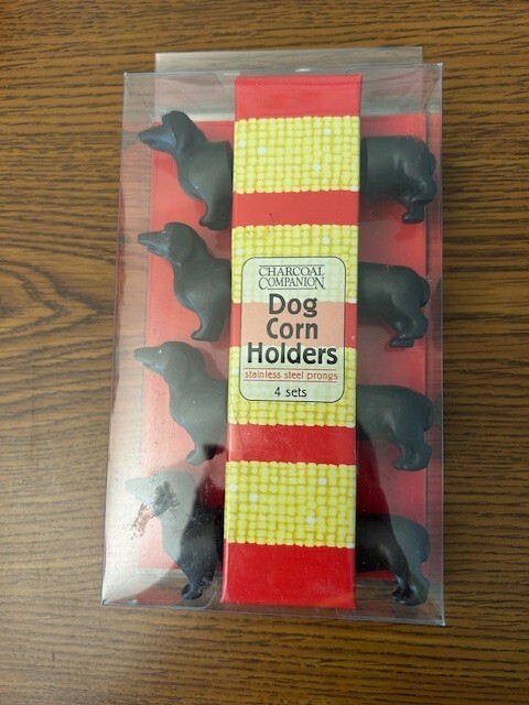 WEINER DOG Corn Cob Holder 4 Sets