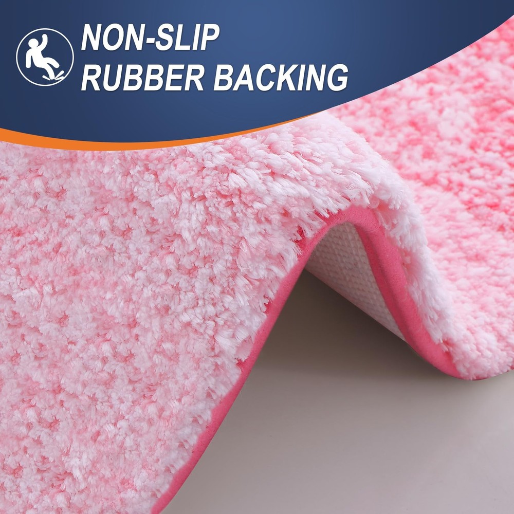OLANLY Bathroom Runner Rugs 70x24, Extra Soft Absorbent Microfiber Bath Rugs,...