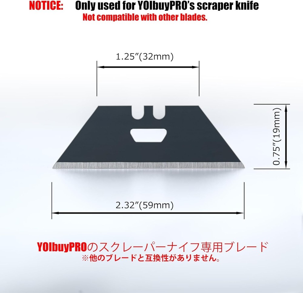 Ultra Sharp 50pcs Replacement Blades with Storage Case - Rust Resistant Design
