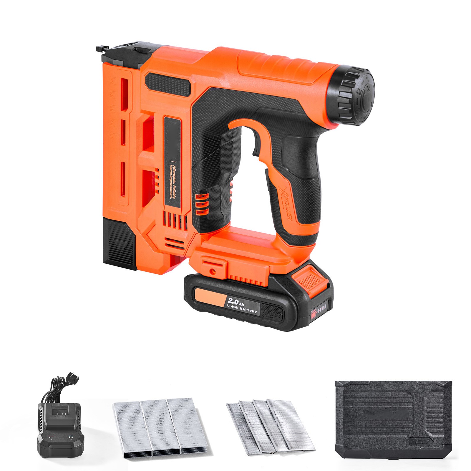 Uimoso Cordless 2-in-1 Nail and Staple Gun, 18 Gauge for Woodworking