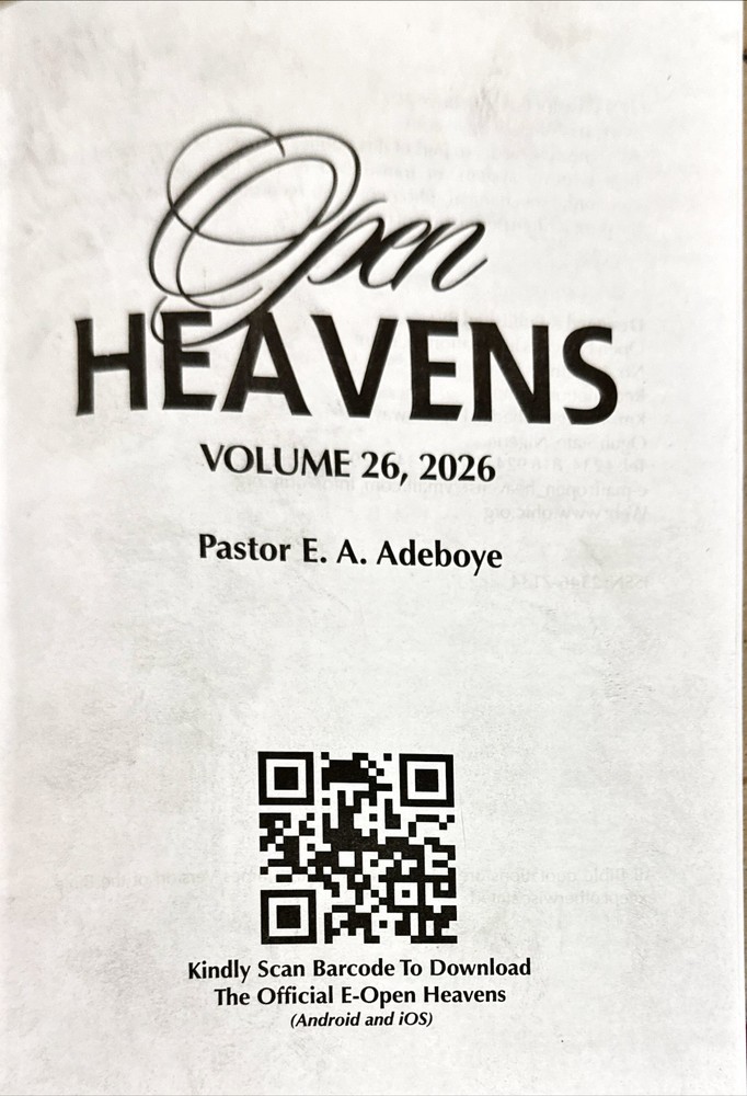 Open Heavens Vol. 26, 2026 by Pastor E.A. Adeboye