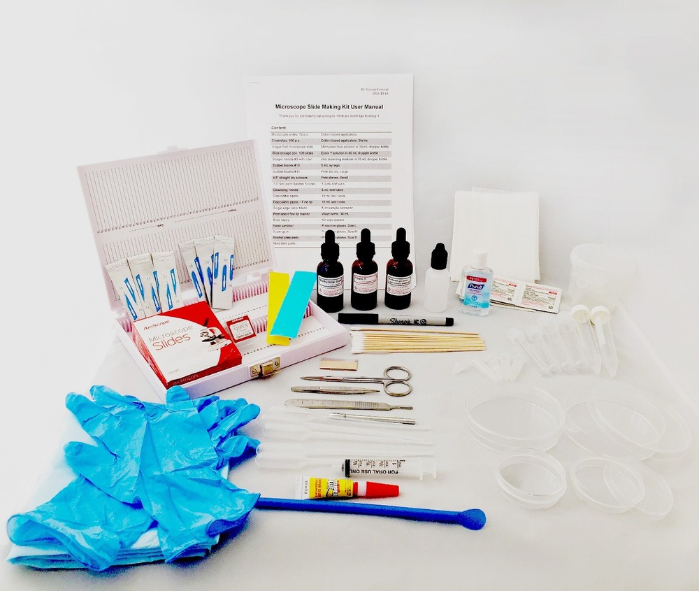 Microscope Slide Accessory Kit - Premium Set to Make Your Slides