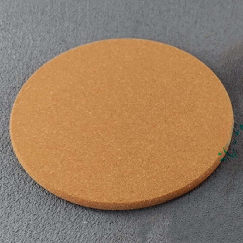160mm Round Coasters 10mm Thick Cork Cup Mat Pad Round Edge 3pcs