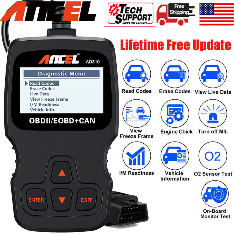 ANCEL AD310 OBD2 Scanner Car Engine Fault Diagnostic Tool Automotive Code Reader