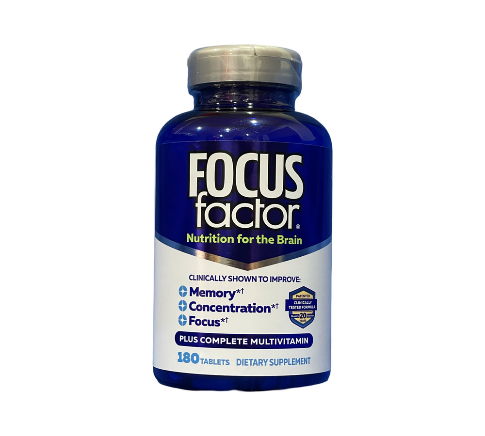 FOCUS Factor Brain Nutrition for the Brain. 180 Tablets