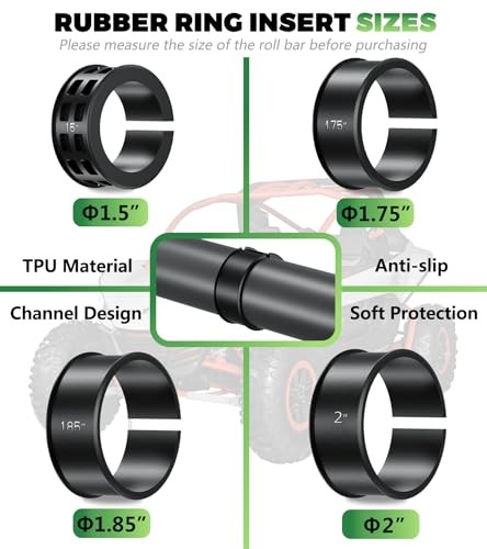 2 PCS UTV Whip Light Mounts (Large), Solid Aluminium Alloy UTV Whip Flag