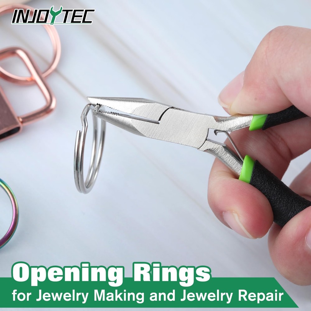 Mini Split Ring Pliers Jewelry Pliers 3" Split Ring Tool Jump Ring Opener Spl...