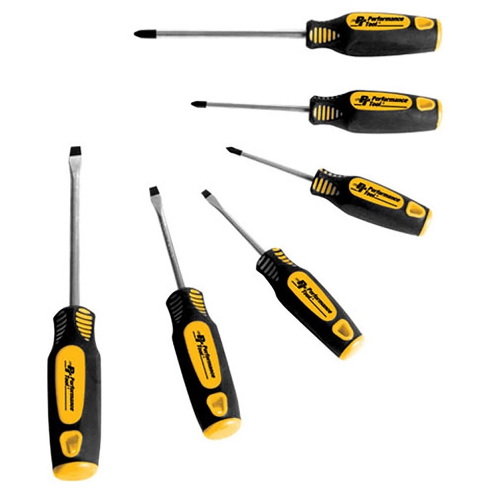 Performance Tool Screwdriver Set - 6-Piece  W1703