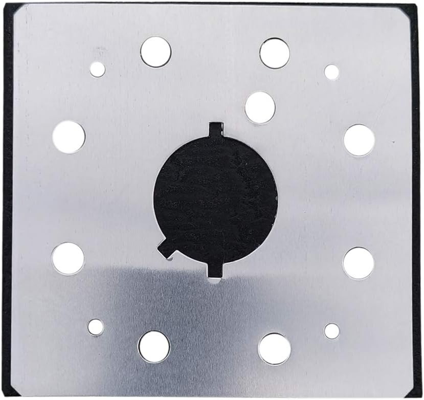 Sander pad backing plate replacement for sheet sander
