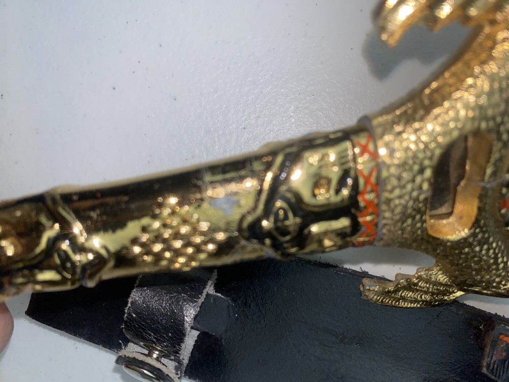 Decorative Dagger Heavy Gold Tone Handle (Needs TLC) 12” Blade