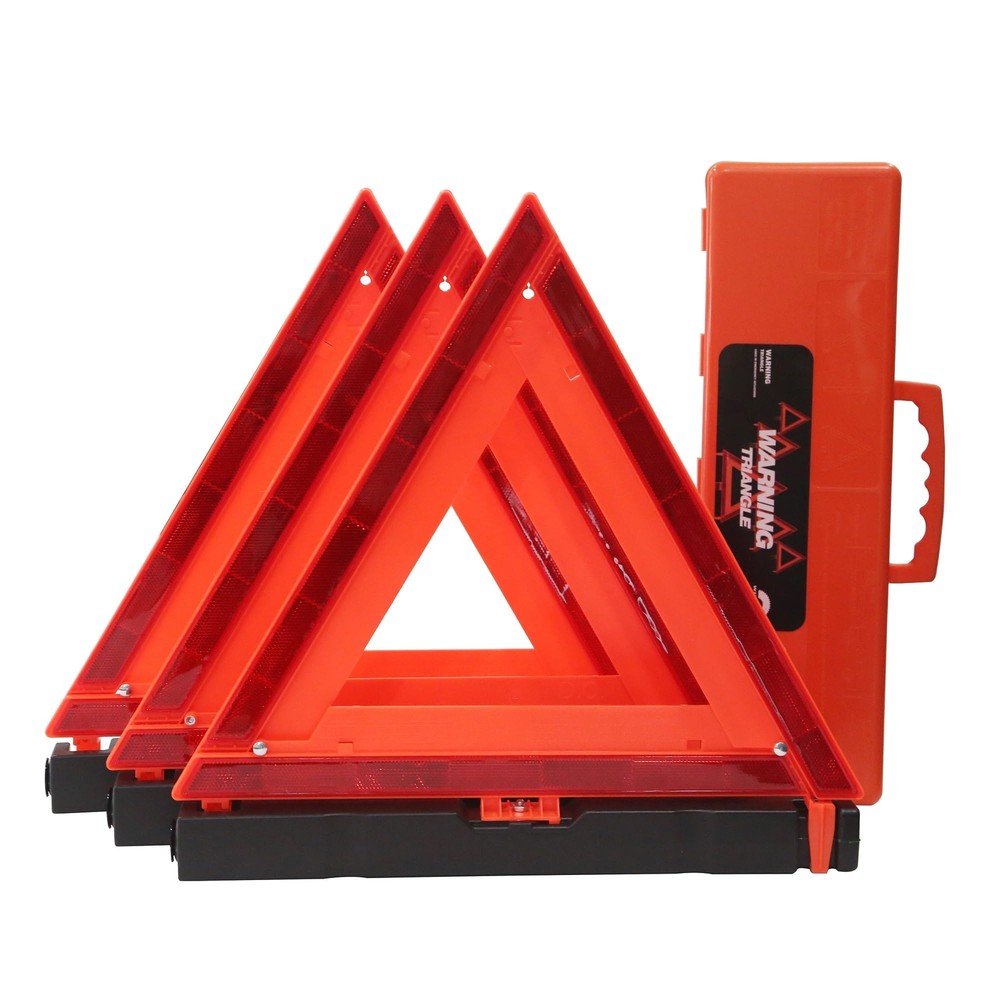 DOT Approved Safety Triangles Reflective for Vehicle Emergency Use 3 Pack