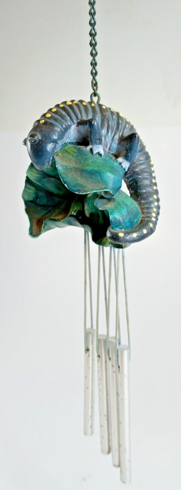 10" Yellow Spotted Salamander Wind Chime.