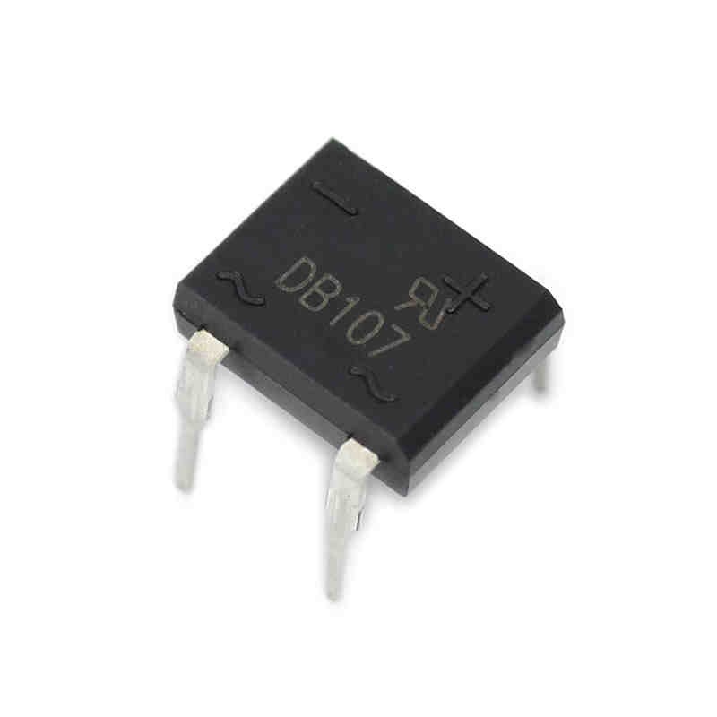 10PCS DIP- 4 DB107 1A 1000V Single Phases Diode Rectifier Bridge