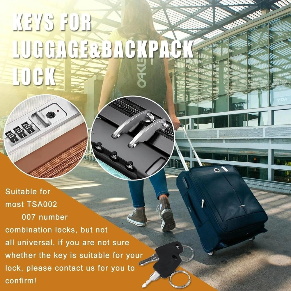 Universal TSA Lock Key 002 & 007 - Keyless Solution for Forgotten Passwords