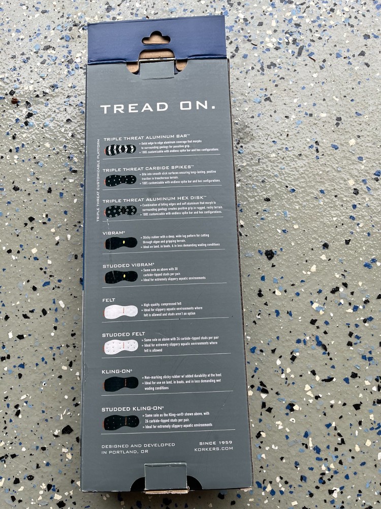 Korkers Plain Felt Sole - FA3010 - Size 11