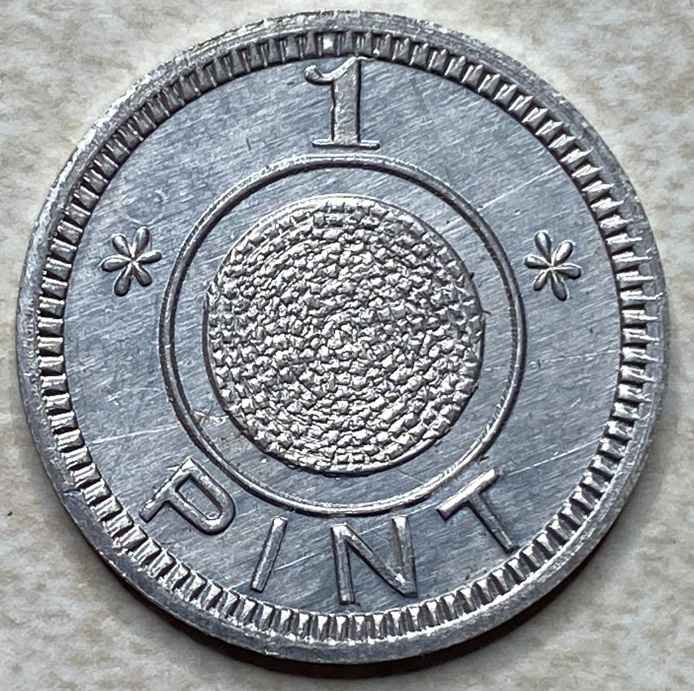 T9246 1 Pint, Unknown  Anillo Restrike Arcade Token