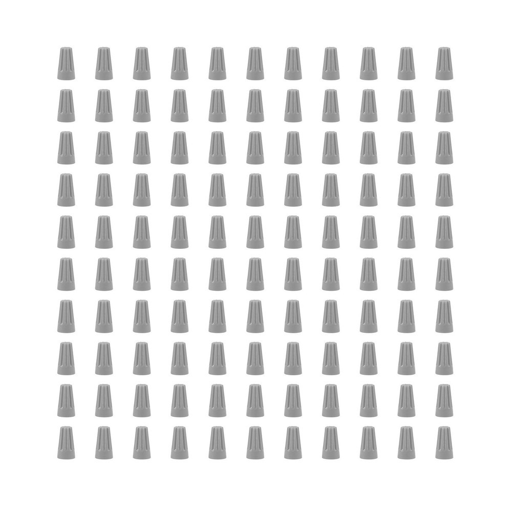 100 PCS P1 Grey Spring Insert Twist Caps Connection Electrical Wire Connector...