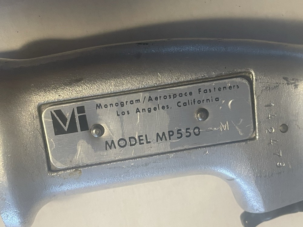 Monogram Aerospace Fastener Mp550 Pneumatic Air Tool